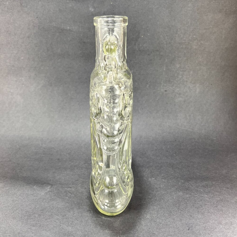 Vtg Old Forester KY Whiskey Bottle Decanter Kimble Glass Co Embossed Swirls 50s - Picture 4 of 16
